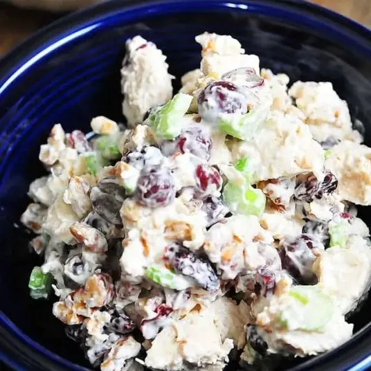 Chicken Salad with Dates and Dried Cranberries